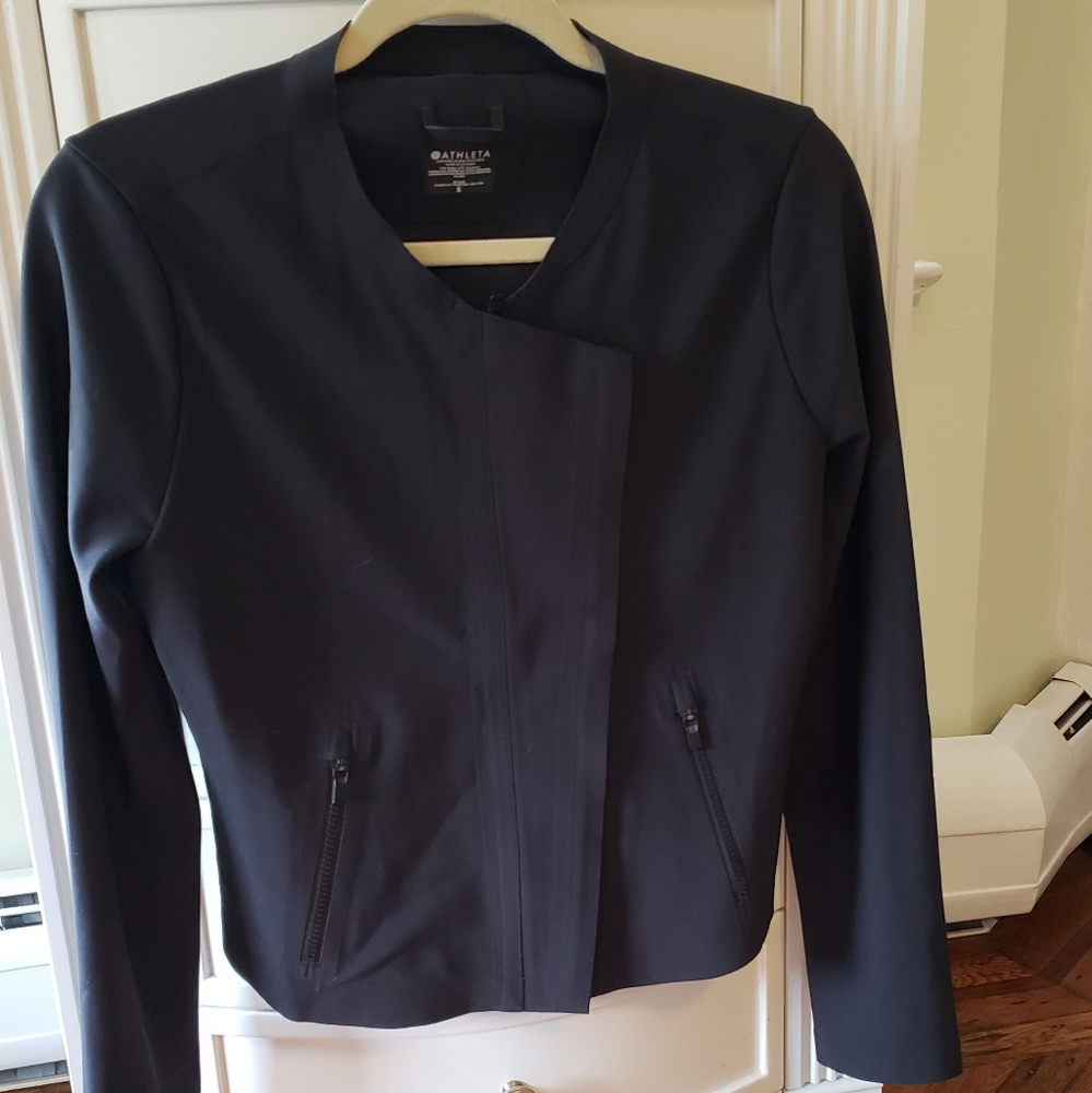 Black, Athleta motorcycle jacket